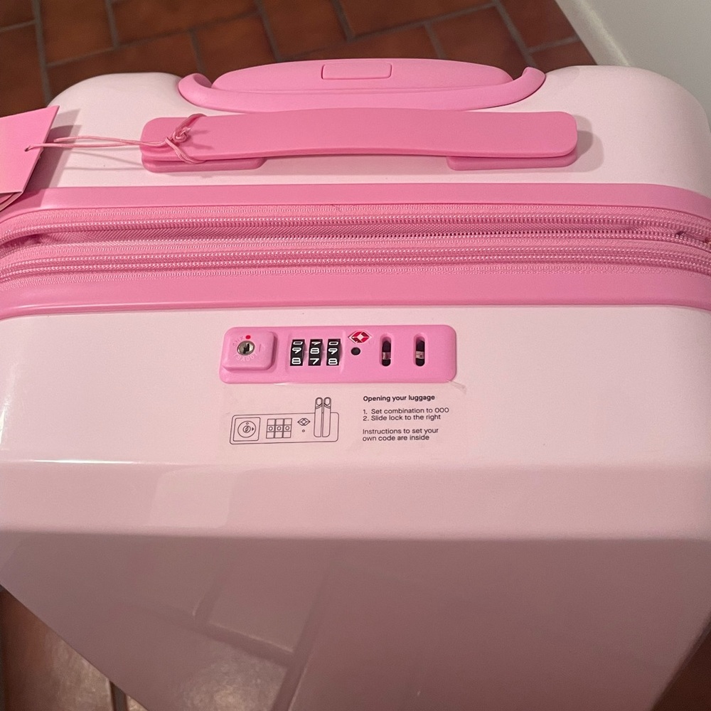 Stoney Clover Lane Pink Hard-Side Carry-On Luggage - Picture 5 of 9